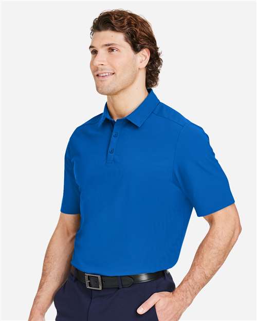 Devon & Jones DG110 Men's CrownLux Performance Windsor Welded Polo - French Blue - model side