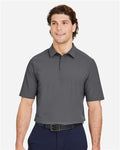 Devon & Jones DG110 Men's CrownLux Performance Windsor Welded Polo - Graphite - model front