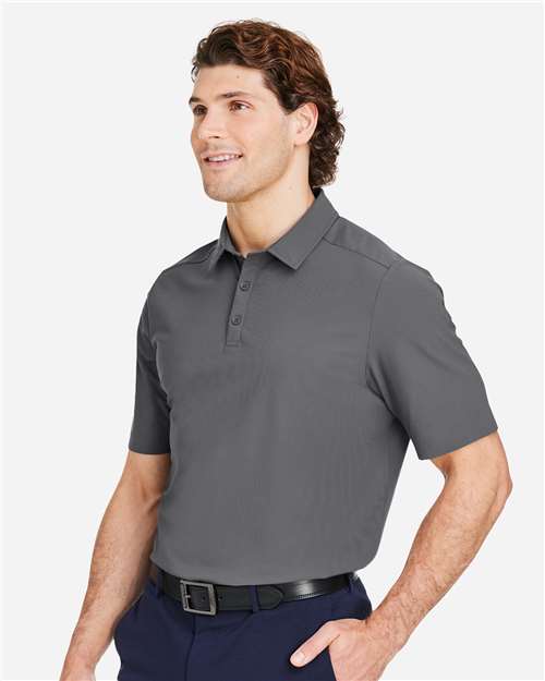 Devon & Jones DG110 Men's CrownLux Performance Windsor Welded Polo - Graphite - model side