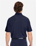 Devon & Jones DG110 Men's CrownLux Performance Windsor Welded Polo - Navy - model back