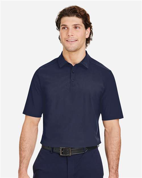 Devon & Jones DG110 Men's CrownLux Performance Windsor Welded Polo - Navy - model front