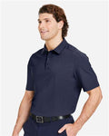 Devon & Jones DG110 Men's CrownLux Performance Windsor Welded Polo - Navy - model side