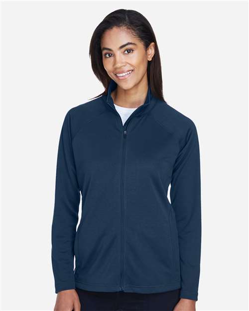 Devon & Jones DG420W Women's Stretch Tech-Shell Compass Full-Zip Jacket - Navy - model front