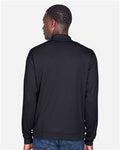 Devon & Jones DG479 Men's DRYTEC20 Performance Quarter-Zip Pullover - Black/ Grey Heather/ Graphite - model back