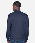 Devon & Jones DG479 Men's DRYTEC20 Performance Quarter-Zip Pullover - Navy/ Grey Heather/ Graphite - model back