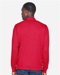 Devon & Jones DG479 Men's DRYTEC20 Performance Quarter-Zip Pullover - Red/ Navy/ Red - model back