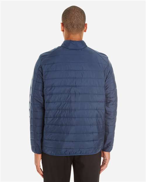 Core 365 CE700 Men's Prevail Packable Puffer Jacket - Classic Navy - model back