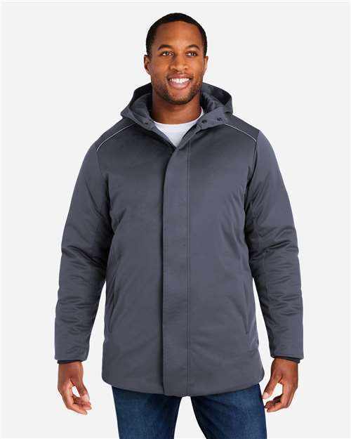 Core 365 CE715 Unisex Techno Lite Flat-Fill Insulated Jacket - Carbon - model front