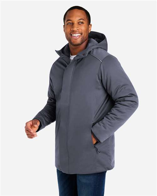 Core 365 CE715 Unisex Techno Lite Flat-Fill Insulated Jacket - Carbon - model side