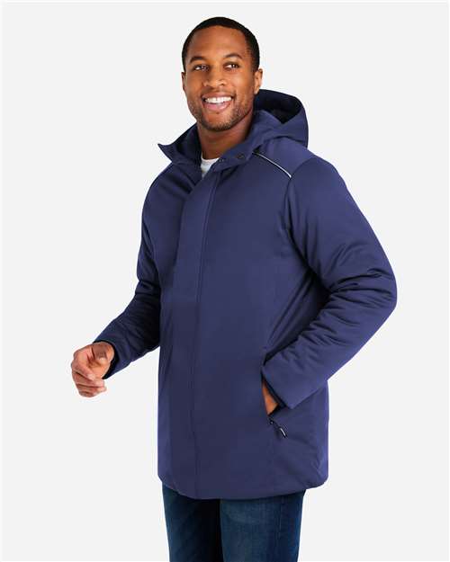 Core 365 CE715 Unisex Techno Lite Flat-Fill Insulated Jacket - Classic Navy - model side
