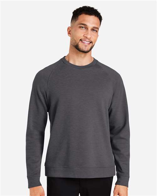 Devon & Jones DG482 Men's New Classics Charleston Pullover - Black Melange - model front