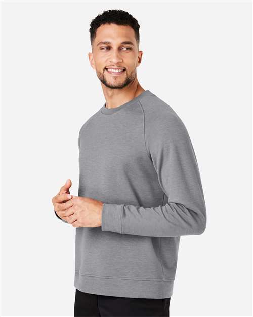 Devon & Jones DG482 Men's New Classics Charleston Pullover - Graphite Melange - model side