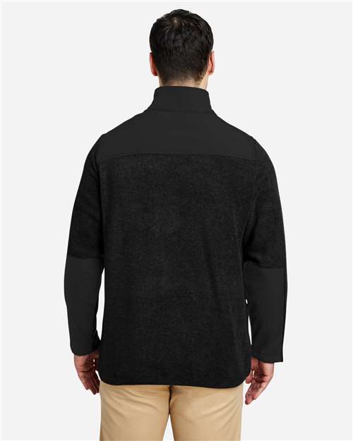 Core 365 CE890 Men's Journey Summit Hybrid Full-Zip - Black/ Black - model back