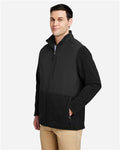 Core 365 CE890 Men's Journey Summit Hybrid Full-Zip - Black/ Black - model side