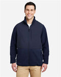 Core 365 CE890 Men's Journey Summit Hybrid Full-Zip - Classic Navy/ Classic Navy - model front