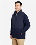 Core 365 CE890 Men's Journey Summit Hybrid Full-Zip - Classic Navy/ Classic Navy - model side