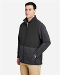 Core 365 CE890 Men's Journey Summit Hybrid Full-Zip - Heather Charcoal/ Black - model side
