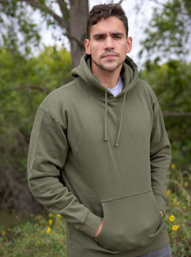 Heavyweight Hoodie in Smoke, additional view
