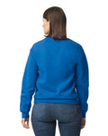 Gildan G120 DryBlend Crewneck Sweatshirt - Royal - model back