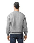 Gildan G120 DryBlend Crewneck Sweatshirt - Sport Grey - model back
