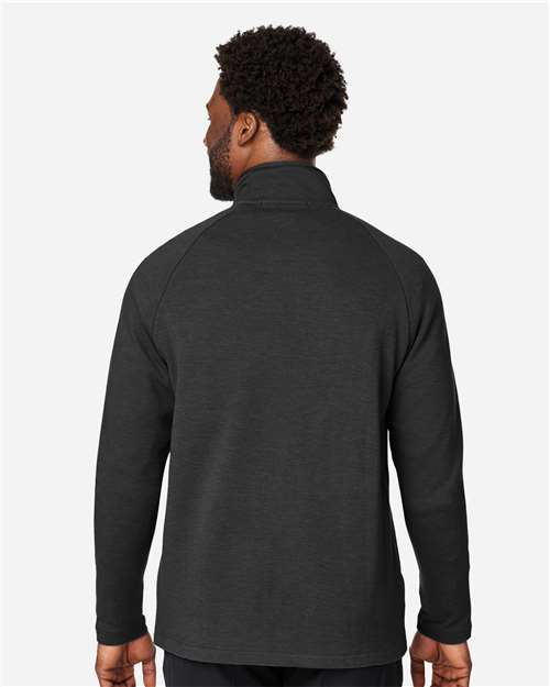 Devon & Jones DG704 Men's New Classics Charleston Hybrid Jacket - Black/ Melange Black - model back