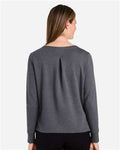 Devon & Jones DG482W Women's New Classics Charleston Pullover - Black Melange - model back