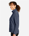 Devon & Jones DG704W Women's New Classics Charleston Hybrid Jacket - Navy Melange/ Navy - model side