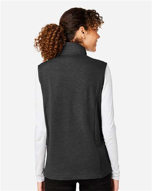 Devon & Jones DG706W Women's New Classics Charleston Hybrid Vest - Black/ Melange Black - model back