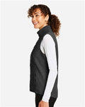 Devon & Jones DG706W Women's New Classics Charleston Hybrid Vest - Black/ Melange Black - model side
