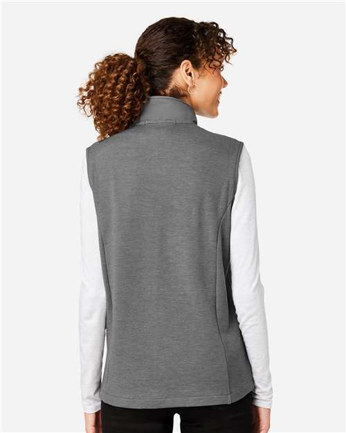 Devon & Jones DG706W Women's New Classics Charleston Hybrid Vest - Graphite Melange/ Graphite - model back