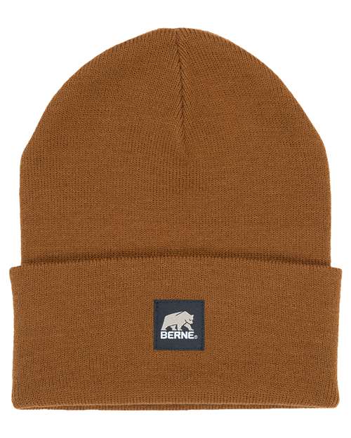 Berne Apparel H150 Heritage Knit Cuff Beanie - Brown - front