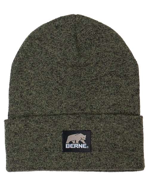 Berne Apparel H150 Heritage Knit Cuff Beanie - Cedar Green Heather - front