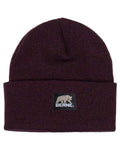 Berne Apparel H150 Heritage Knit Cuff Beanie - Maroon/ Black - front