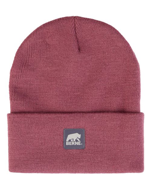 Berne Apparel H150 Heritage Knit Cuff Beanie - Mauve - front