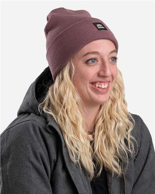 Berne Apparel H150 Heritage Knit Cuff Beanie - Mauve - model front