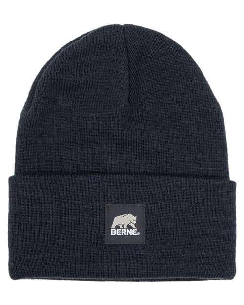 Berne Apparel H150 Heritage Knit Cuff Beanie - Navy - front