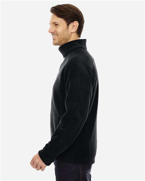 Core 365 88190T Men's Tall Journey Fleece Jacket - Black - model side