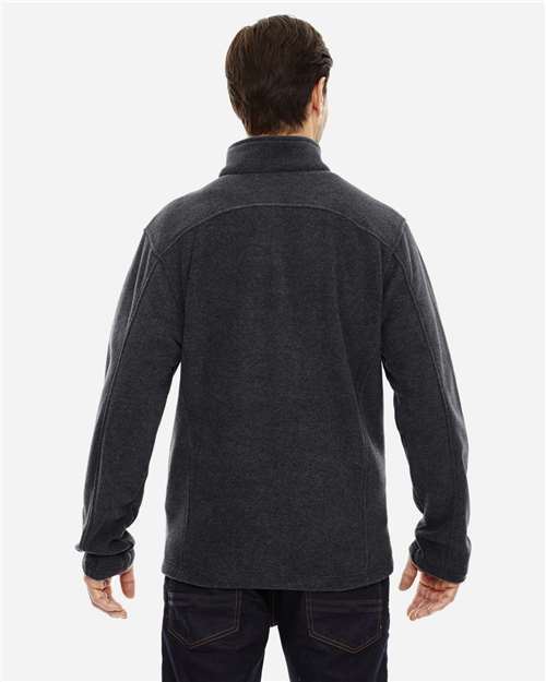 Core 365 88190T Men's Tall Journey Fleece Jacket - Heather Charcoal - model back