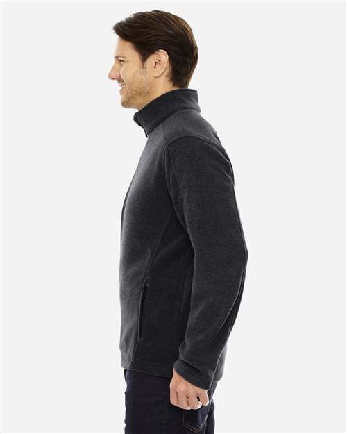 Core 365 88190T Men's Tall Journey Fleece Jacket - Heather Charcoal - model side
