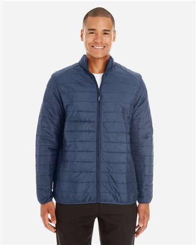 Core 365 CE700T Men's Tall Prevail Packable Puffer - Classic Navy - model front