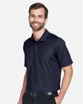 Devon & Jones DG20T Men's Tall CrownLux Performance Plaited Polo - Navy - model side