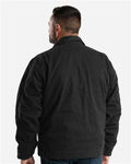 Berne Apparel J374 Men's Highland Washed Gasoline Jacket - Black - model back