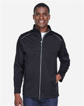 Core 365 CE708T Men's Tall Techno Lite Three-Layer Knit Tech-Shell - Black - model front