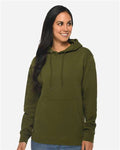 Lane Seven LS14001 Unisex Premium Hoodie Sweatshirt - Army Green - model front