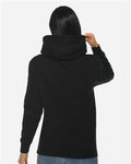 Lane Seven LS14001 Unisex Premium Hoodie Sweatshirt - Black - model back