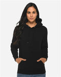 Lane Seven LS14001 Unisex Premium Hoodie Sweatshirt - Black - model front