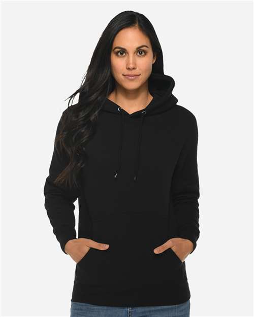 Lane Seven LS14001 Unisex Premium Hoodie Sweatshirt - Black - model front