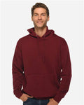 Lane Seven LS14001 Unisex Premium Hoodie Sweatshirt - Burgundy - model front