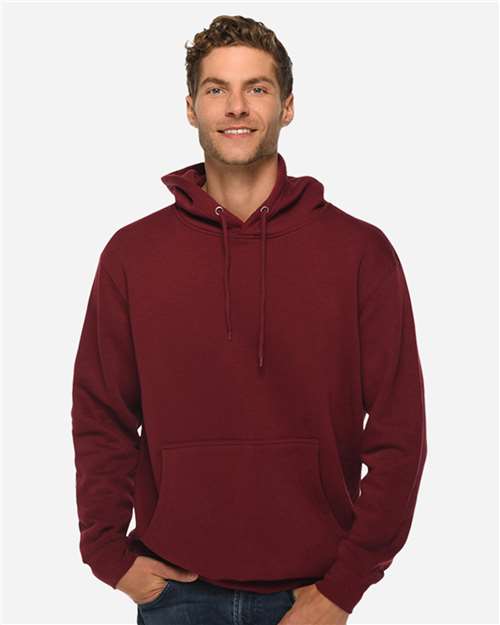 Lane Seven LS14001 Unisex Premium Hoodie Sweatshirt - Burgundy - model front