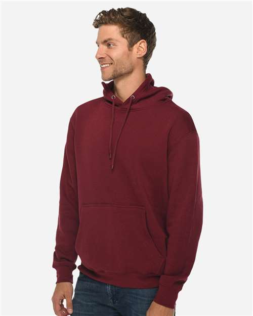 Lane Seven LS14001 Unisex Premium Hoodie Sweatshirt - Burgundy - model side